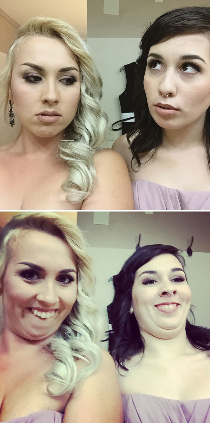 As Bridesmaids In Our Brother's Wedding, Of Course We Had To Look Our Best