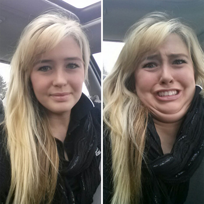 Practicing My "Hire Me" Face As I'm Headed To An Interview