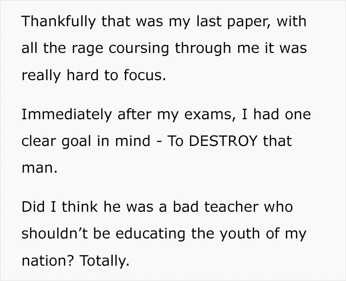 Teacher Refuses To Lend Student A Pen During Exam, So He Plans Brutal Revenge That Gets His Teacher Fired Teacher Refuses To Lend Student A Pen During Exam, So He Plans Brutal Revenge That Gets His Teacher Fired
