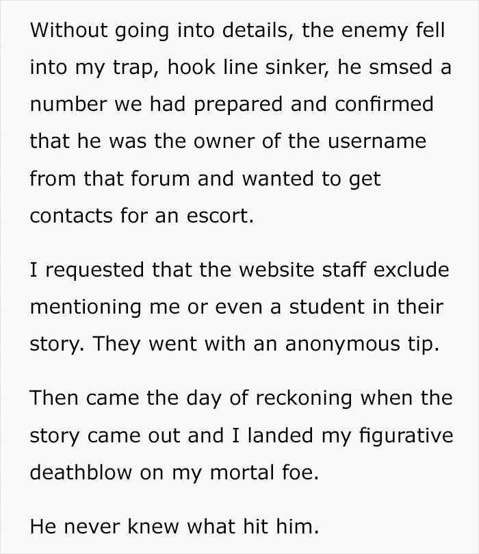 Teacher Refuses To Lend Student A Pen During Exam, So He Plans Brutal Revenge That Gets His Teacher Fired Teacher Refuses To Lend Student A Pen During Exam, So He Plans Brutal Revenge That Gets His Teacher Fired