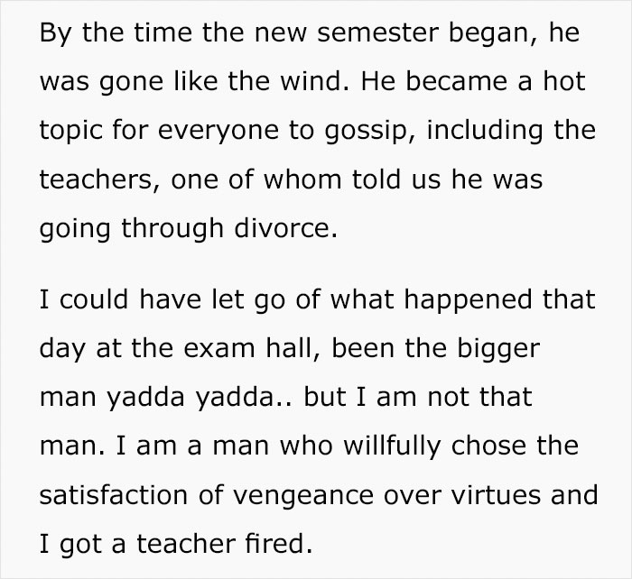Teacher Refuses To Lend Student A Pen During Exam, So He Plans Brutal Revenge That Gets His Teacher Fired
