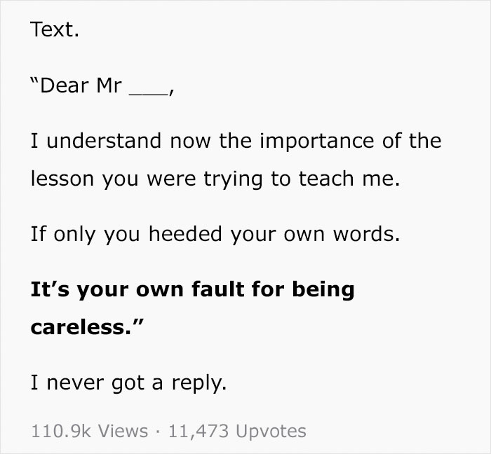 Teacher Refuses To Lend Student A Pen During Exam, So He Plans Brutal Revenge That Gets His Teacher Fired Teacher Refuses To Lend Student A Pen During Exam, So He Plans Brutal Revenge That Gets His Teacher Fired