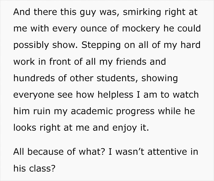 Teacher Refuses To Lend Student A Pen During Exam, So He Plans Brutal Revenge That Gets His Teacher Fired