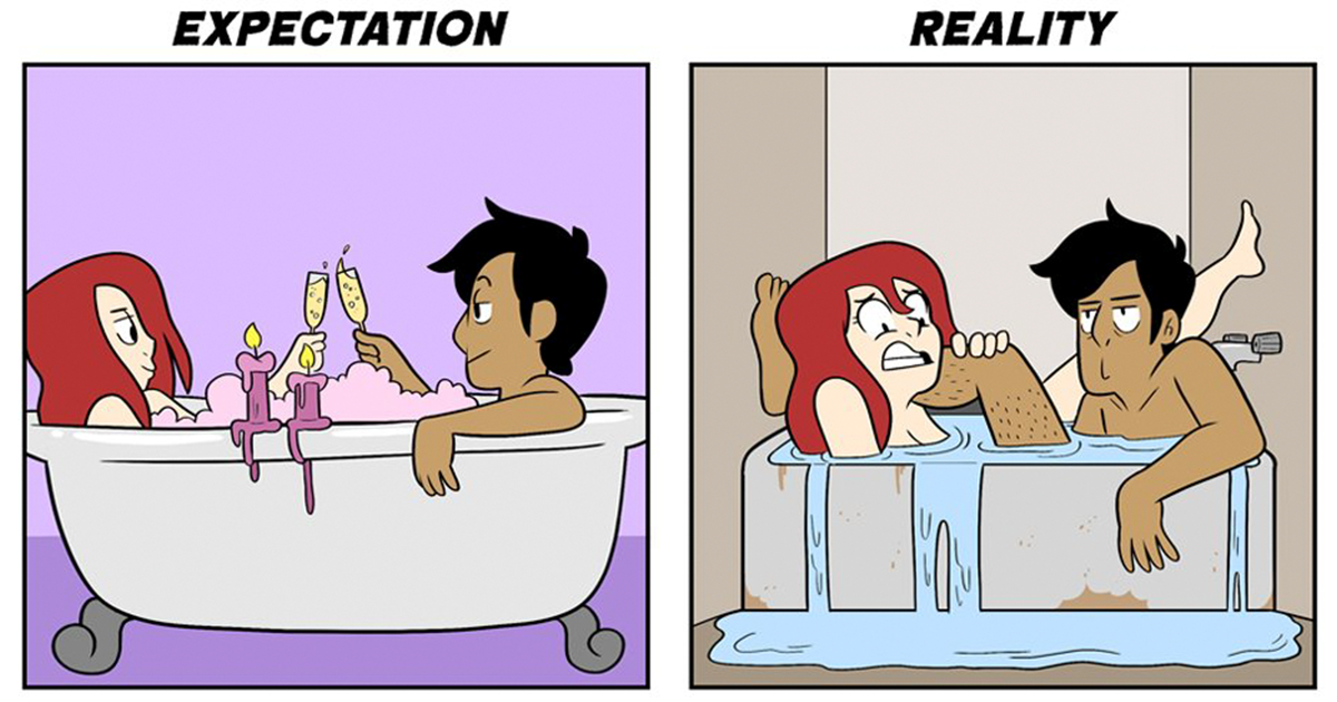 5 Funny Relationship Moments When Expectations Face Reality 
