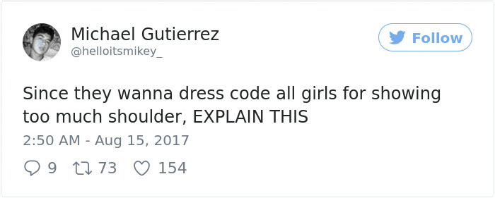 After This Sexist High School Sent 20+ Girls Home For Dress Code Violation, Boys Had A Perfect Response After This Sexist High School Sent 20+ Girls Home For Dress Code Violation, Boys Had A Perfect Response