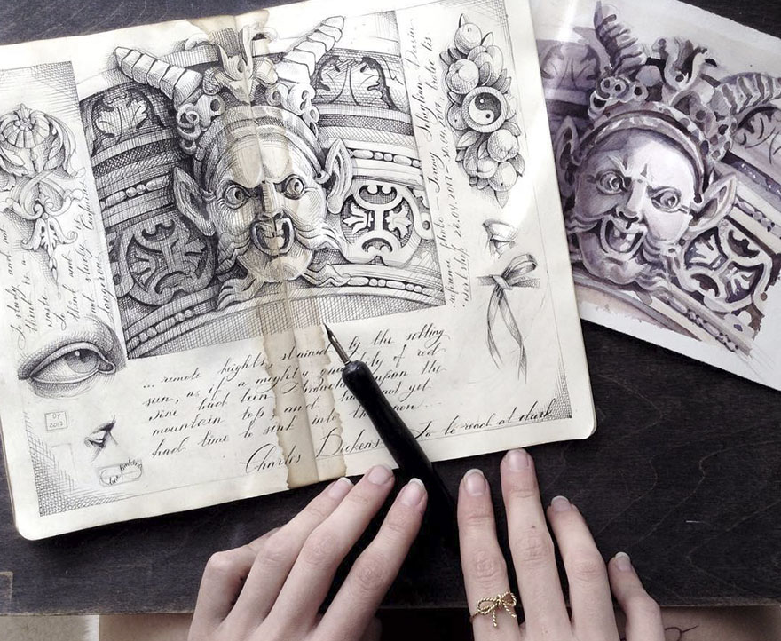 Sketchbook-drawings-elena-limkina-russia