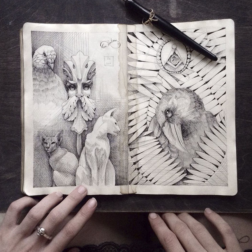 Sketchbook-drawings-elena-limkina-russia
