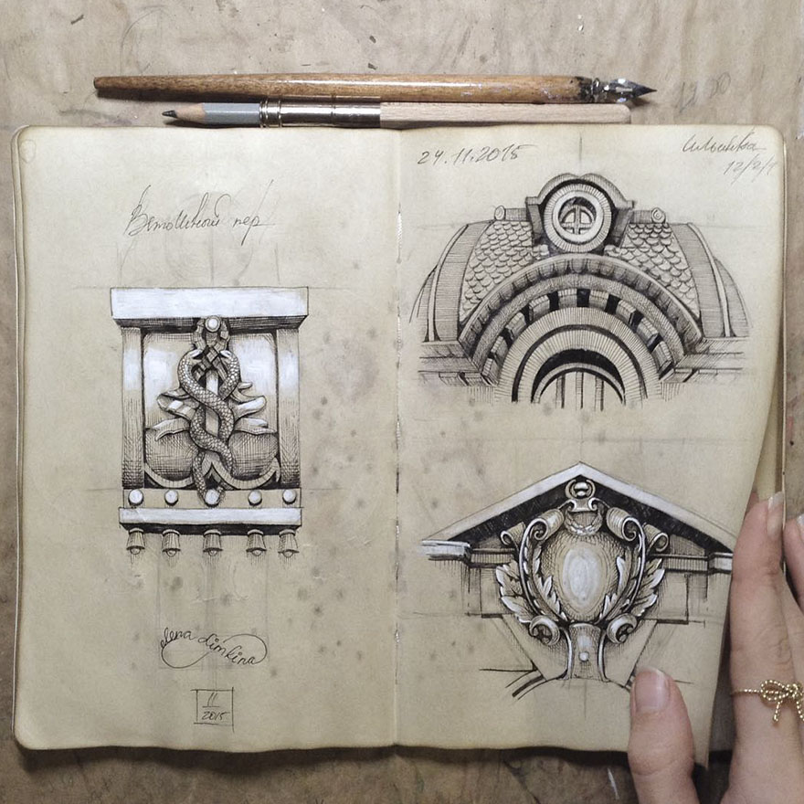 Sketchbook-drawings-elena-limkina-russia