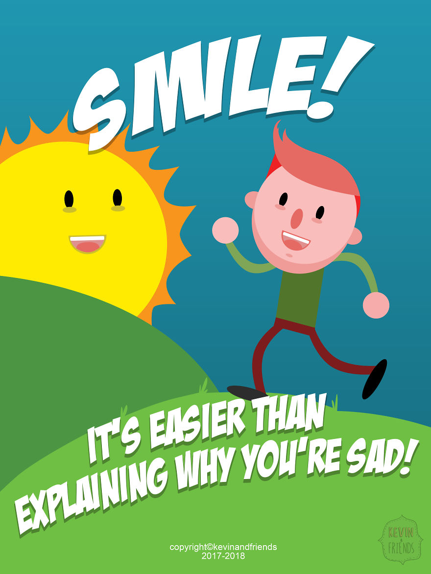 Artist Creates Dark Comics About A Horrible Optimist Kevin (5+ New Pics)