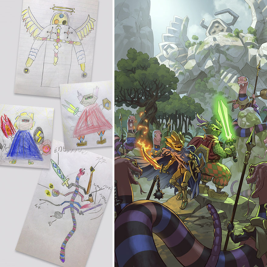 Sons-sketches-to-anime-drawings-thomas-romain