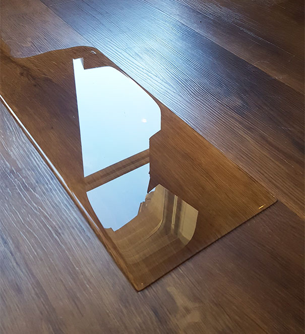 This Water Leak Perfectly Formed A Rectangle