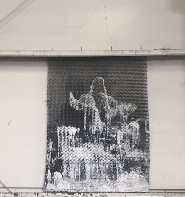 A Paint Spill At My Job Resulted In Paint Jesus