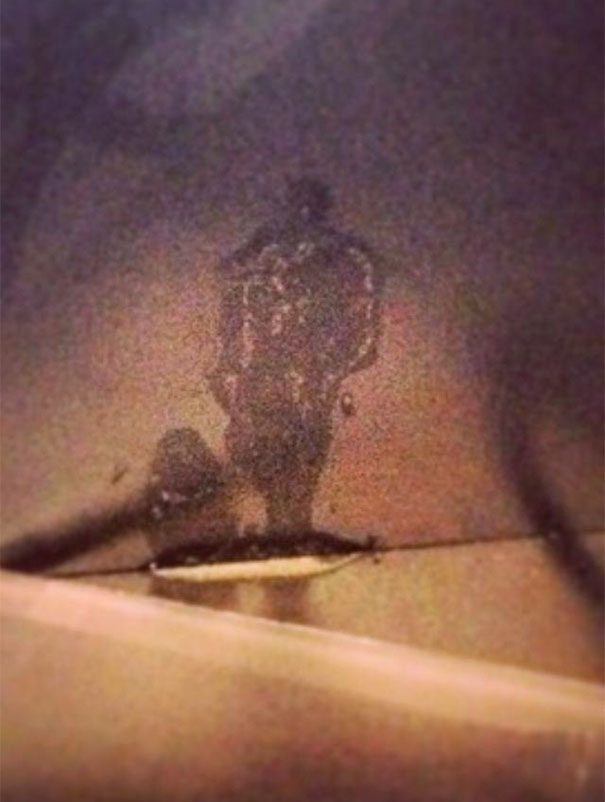 This Tea Stain On My Desk Looks Like A Man And His Dog