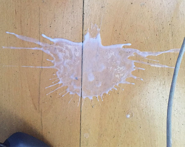 Spilled Yogurt This Morning. And Batman