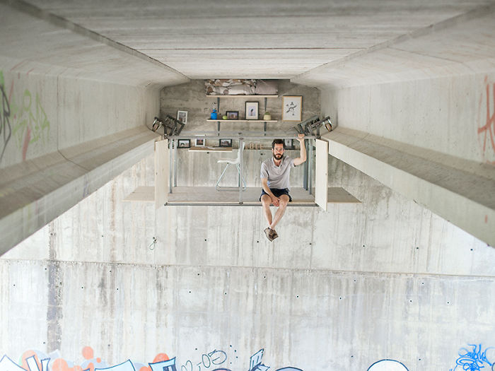 Designer Stuns Everyone In The World By Building A Secret Studio Beneath A Busy Bridge In Valencia Designer Stuns Everyone In The World By Building A Secret Studio Beneath A Busy Bridge In Valencia