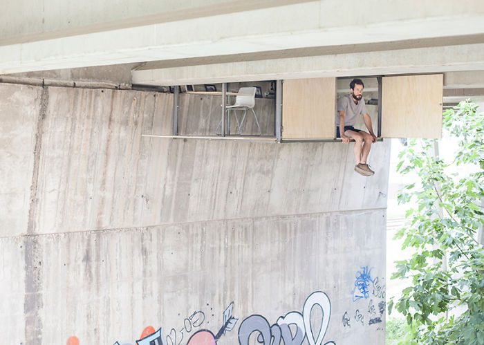 Designer Stuns Everyone In The World By Building A Secret Studio Beneath A Busy Bridge In Valencia Designer Stuns Everyone In The World By Building A Secret Studio Beneath A Busy Bridge In Valencia
