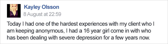 Hairdresser Refuses To Shave Depressed Teen's Hair, Spends 13 Hours Fixing It