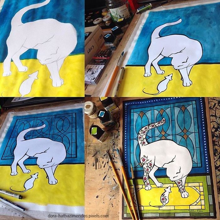 My Ever Growing Cat Art Collection My Ever Growing Cat Art Collection