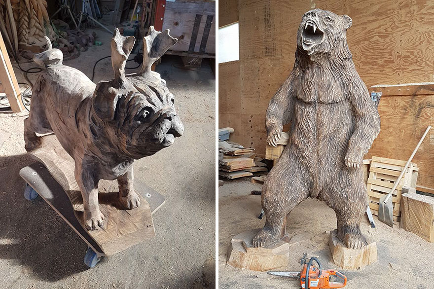 This Incredible Dragon Bench Was Carved Using A Chainsaw This Incredible Dragon Bench Was Carved Using A Chainsaw