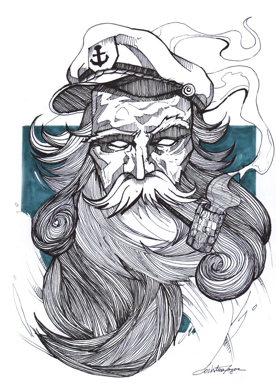 I Spent My Summer Illustrating Different Portraits Of Famous Characters