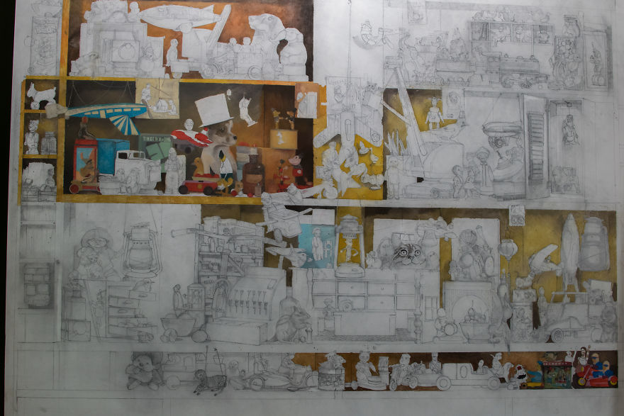 It Took My Dad 2.5 Years + Heart And Kidney Failure To Paint This, And You Have To See It In Full Size To Really Appreciate It It Took My Dad 2.5 Years + Heart And Kidney Failure To Paint This, And You Have To See It In Full Size To Really Appreciate It