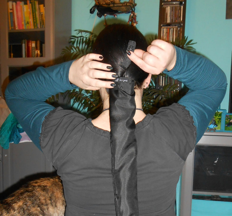 I Created A Silken "Sleepingbag" For Braids I Created A Silken "Sleepingbag" For Braids