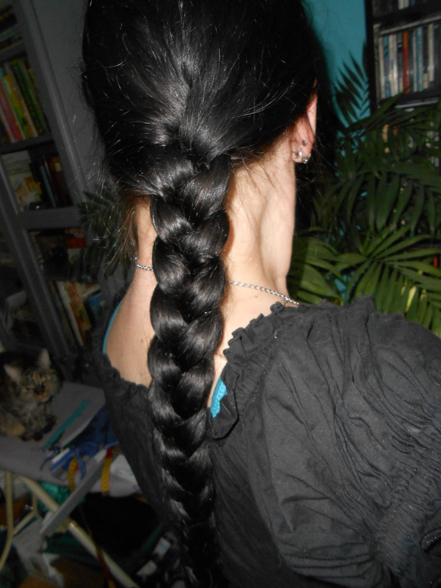 I Created A Silken "Sleepingbag" For Braids I Created A Silken "Sleepingbag" For Braids