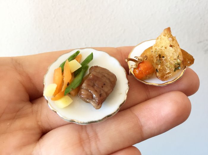 1:12 Scale Miniature Real Food From A Miniature Kitchen