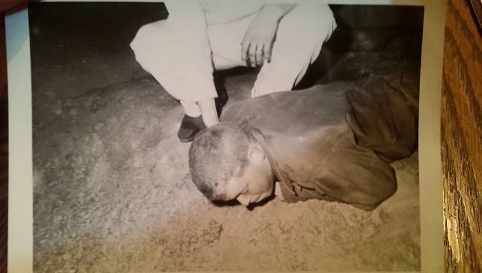 My Dad "feeling Good" While Serving In The U.s. Army In South Korea.