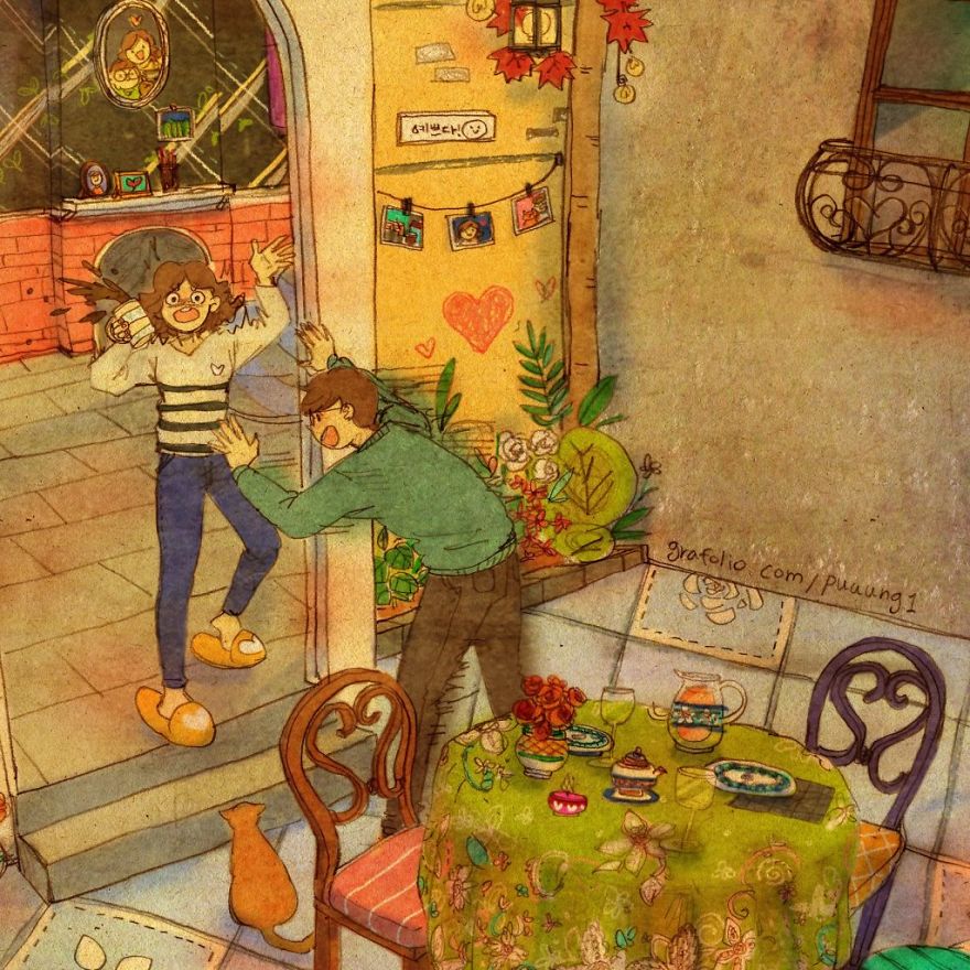 Illustration How Love Is In Everyday Life Illustration How Love Is In Everyday Life