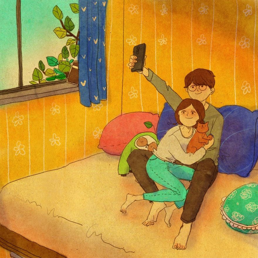 Illustration How Love Is In Everyday Life Illustration How Love Is In Everyday Life