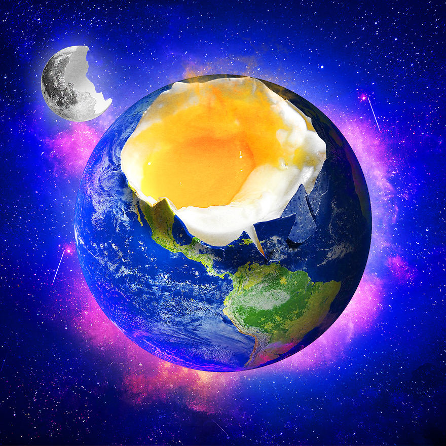 I Create Trippy Digital Collage Art