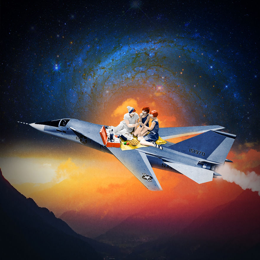 I Create Trippy Digital Collage Art