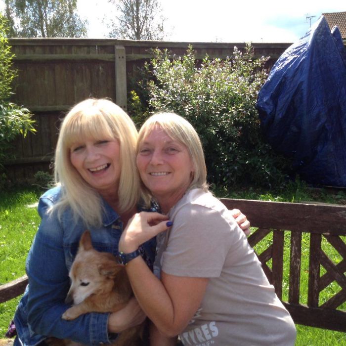 Me In The Blue With My Sister Toni