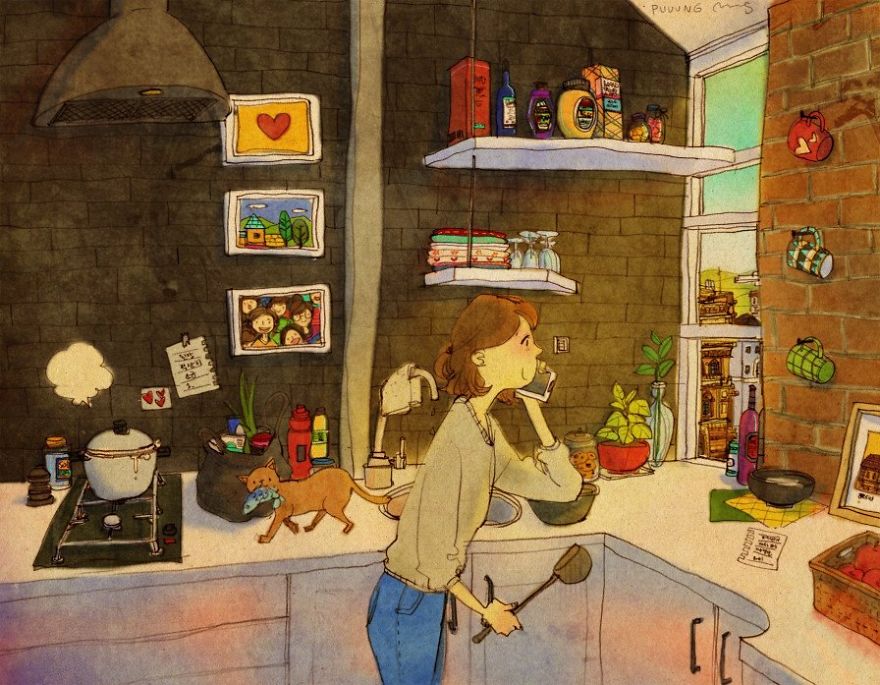 Illustration How Love Is In Everyday Life Illustration How Love Is In Everyday Life