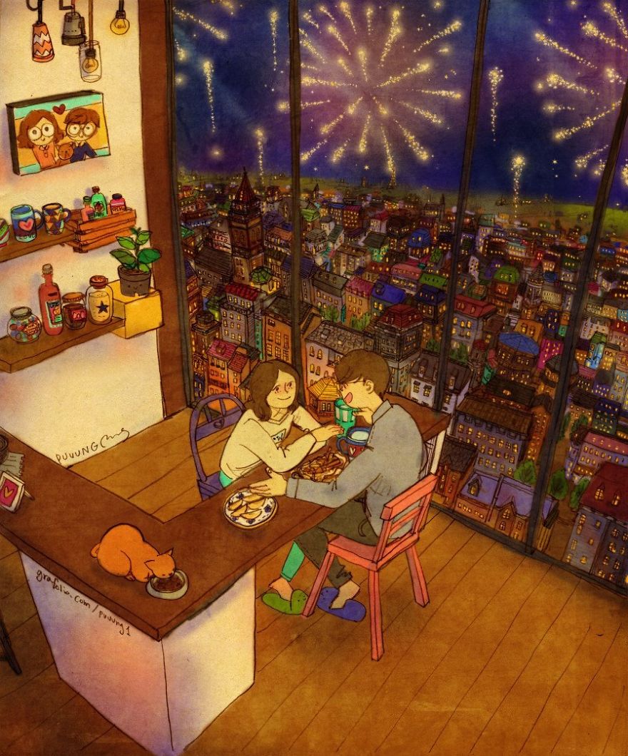 Illustration How Love Is In Everyday Life Illustration How Love Is In Everyday Life