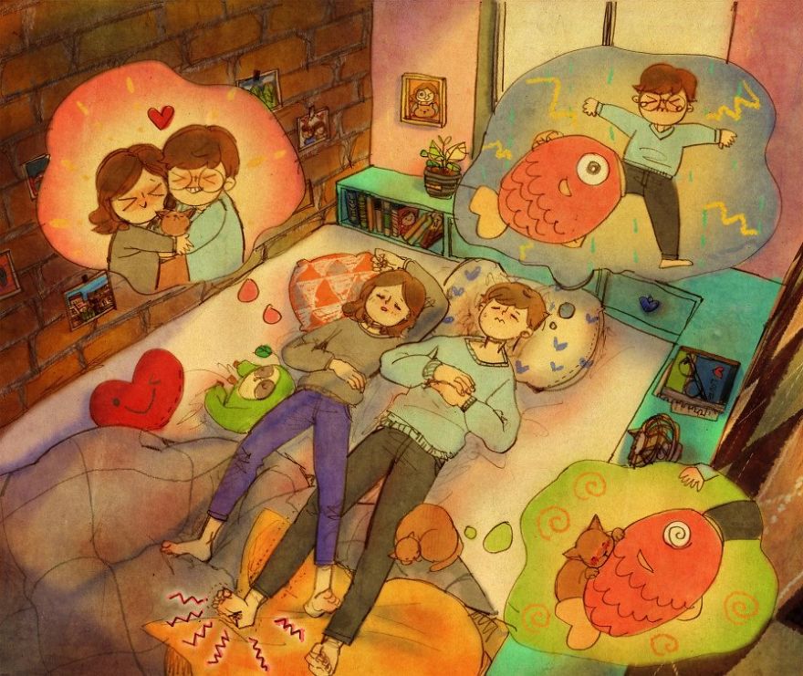 Illustration How Love Is In Everyday Life Illustration How Love Is In Everyday Life