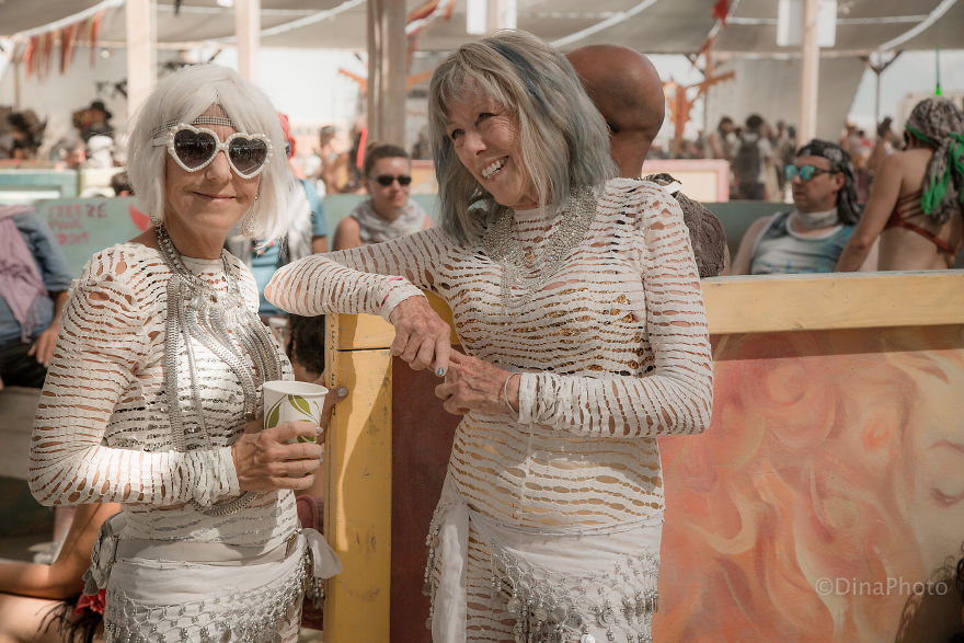 Colorful People Of The Burning Man