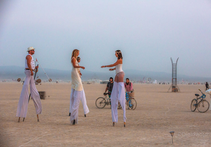 Colorful People Of The Burning Man