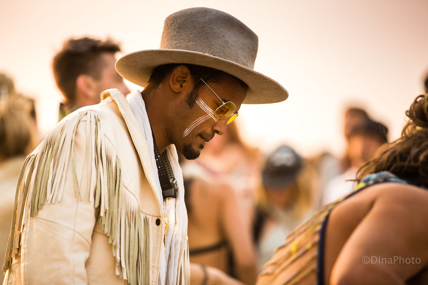 Colorful People Of The Burning Man