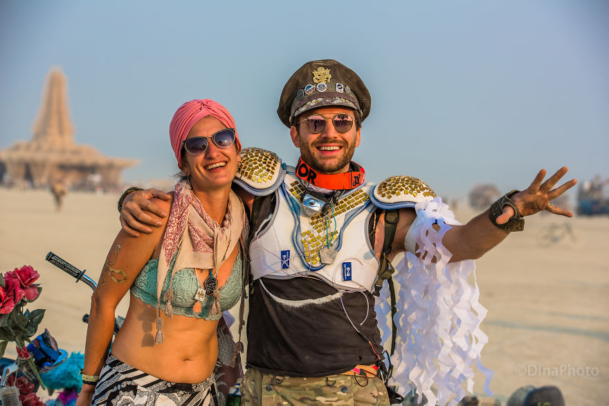 Colorful People Of The Burning Man
