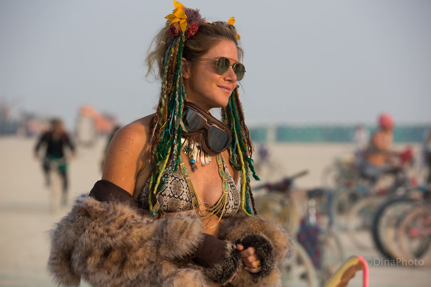 Colorful People Of The Burning Man