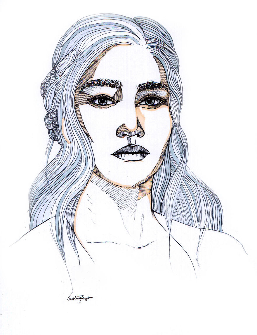 I Spent My Summer Illustrating Different Portraits Of Famous Characters