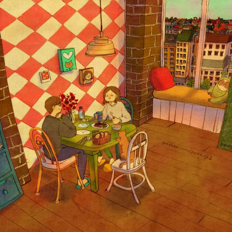 Illustration How Love Is In Everyday Life Illustration How Love Is In Everyday Life