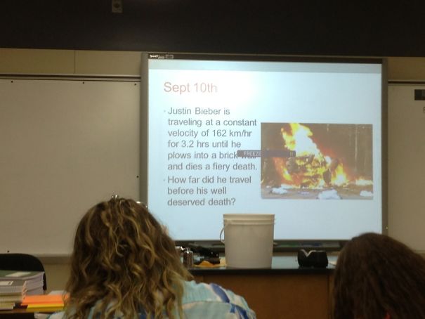 Funny presentation about Justin Bieber