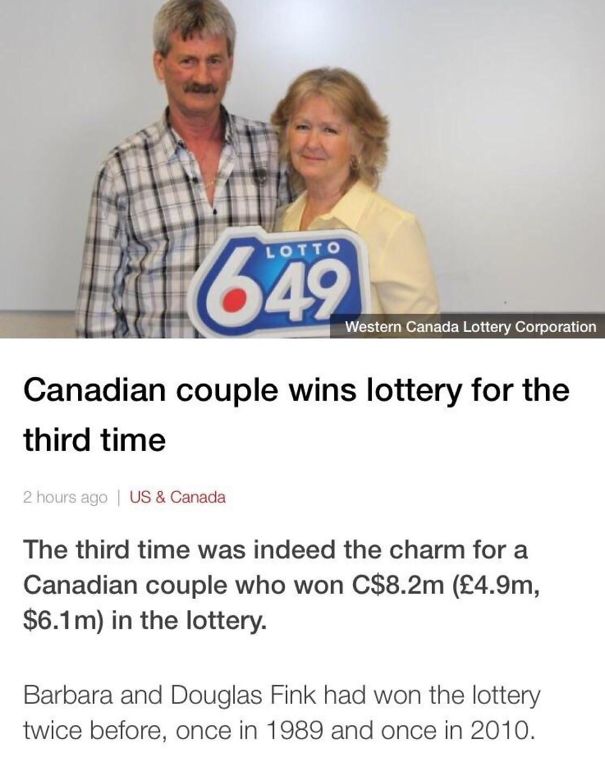Couple Wins Lottery For The Third Time