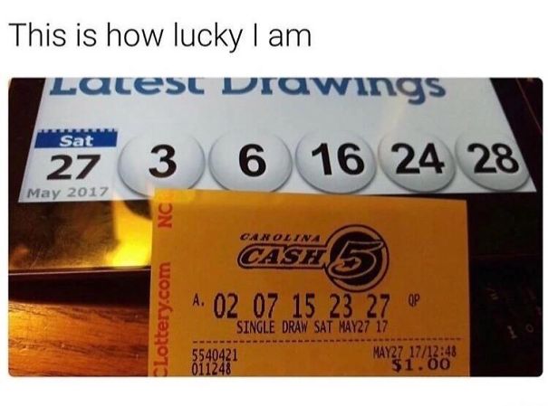 Lottery Ticket Vs. Winning Numbers