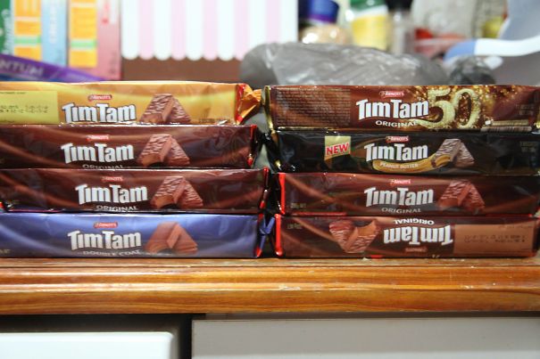 The Mother-In-Law Is About To Go Home To The States After Visiting Us In Australia. This Is What A Lot Of Her Luggage Looks Like