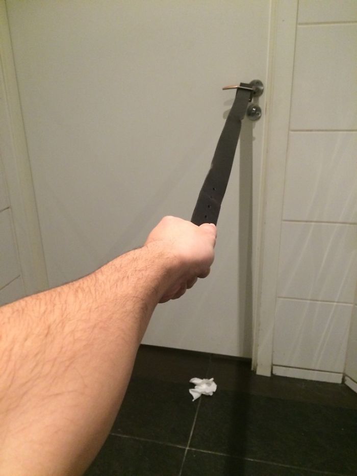 Remembered Something I Learned. Reach Almost Too Short But Made It