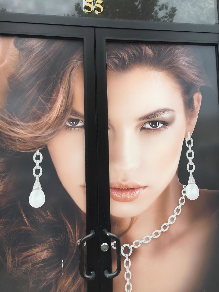 Advertisement Outside A Jewelry Store